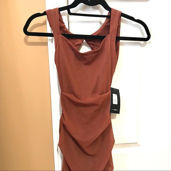 NWT Mesh bodycon mini dress - Picture 3 of 3